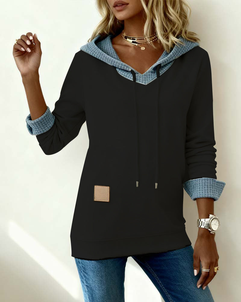 Blair® | Casual Hoodie Sweatshirt with Waffle Inserts