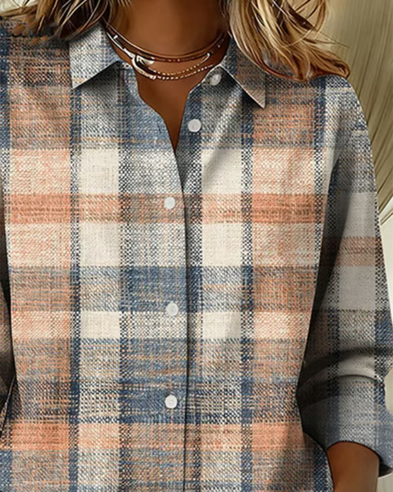 Blair® | Vintage-style shirt with check pattern