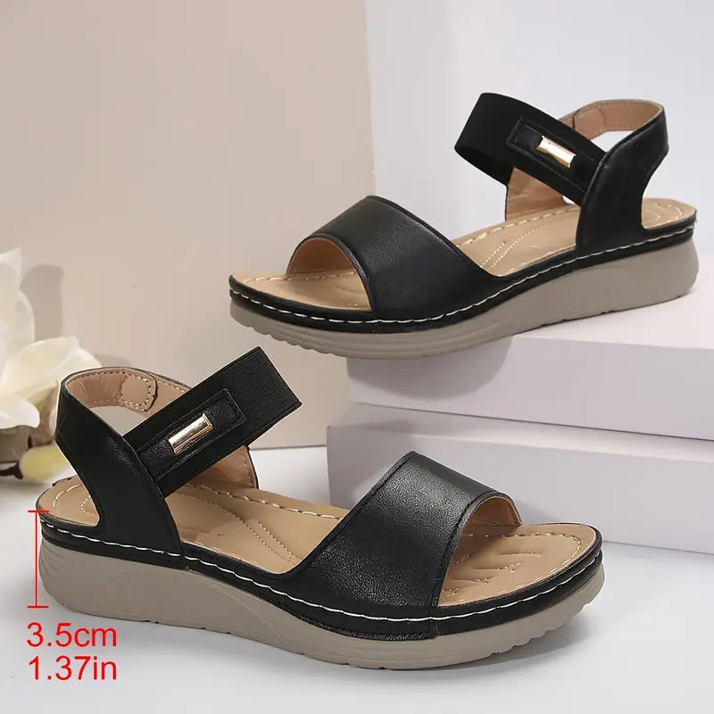 LIORA – CUSHIONED ORTHOPEDIC WEDGE SANDALS