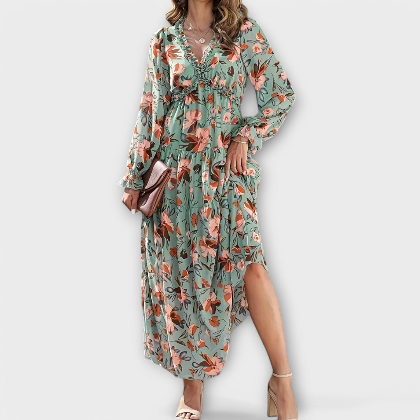 Juno - Elegant Floral Maxi Dress