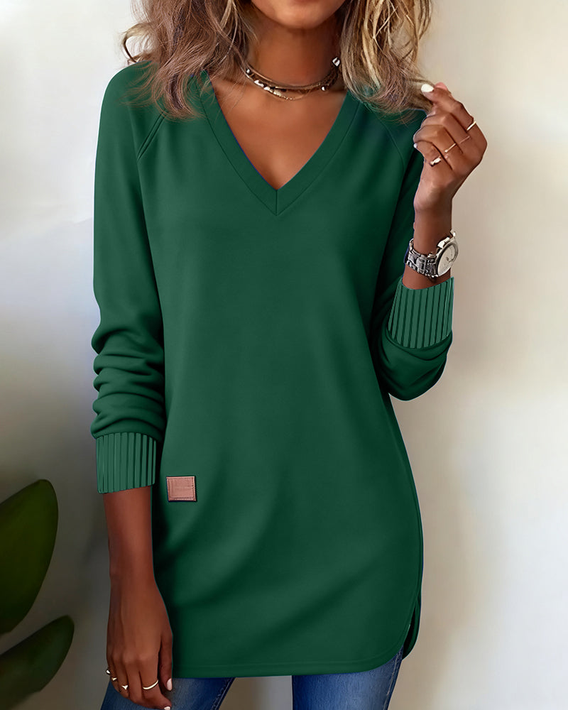 Blair® | Fashionable Sweatshirt with V-Neck