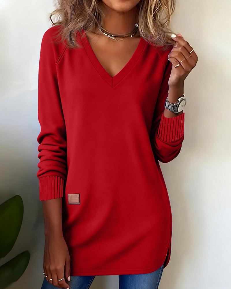 Blair® | Fashionable Sweatshirt with V-Neck