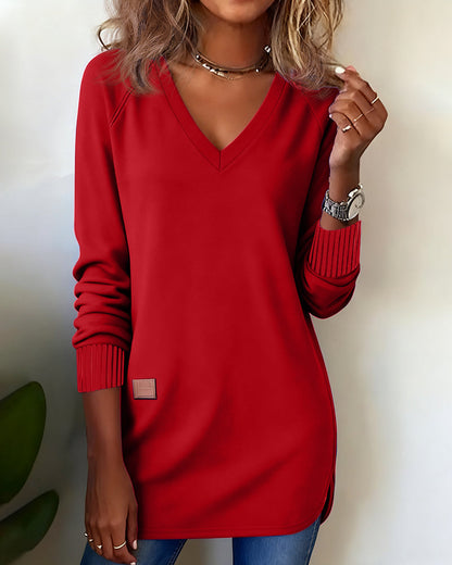 Blair® | Fashionable Sweatshirt with V-Neck