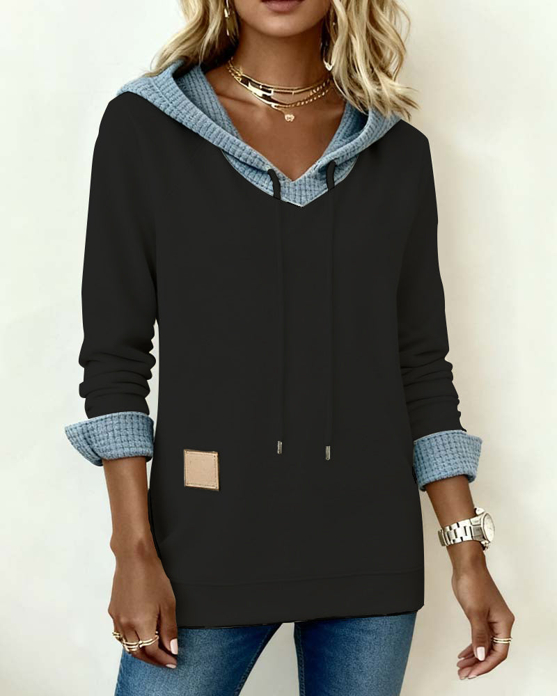 Blair® | Casual Hoodie Sweatshirt with Waffle Inserts