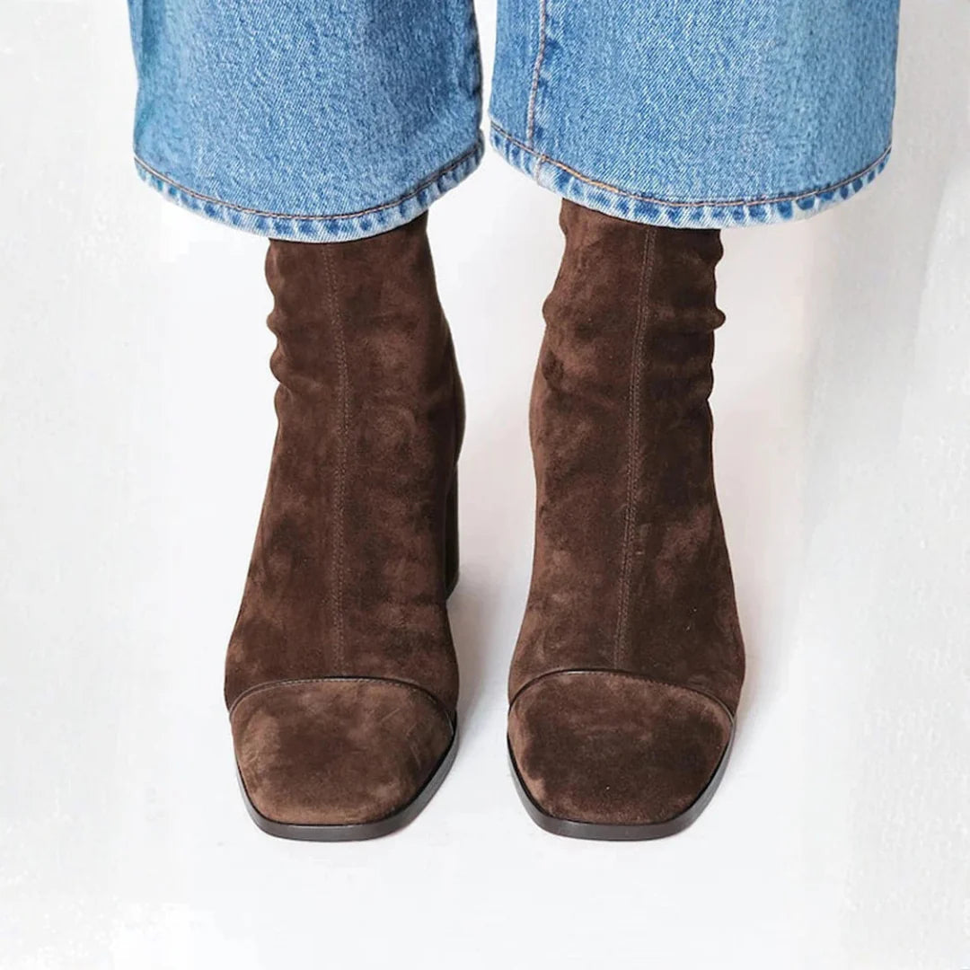 Victoria | Square toe heeled boots