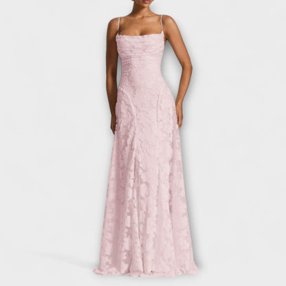 Emberly - Elegant Jacquard Maxi Dress