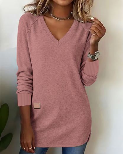 Blair® | Fashionable Sweatshirt with V-Neck