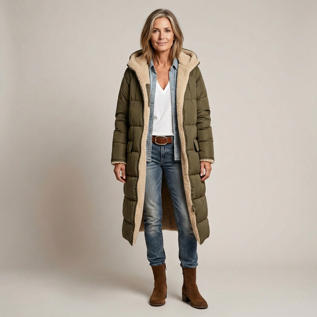 Amelia | Elegant Reversible Coat for Women