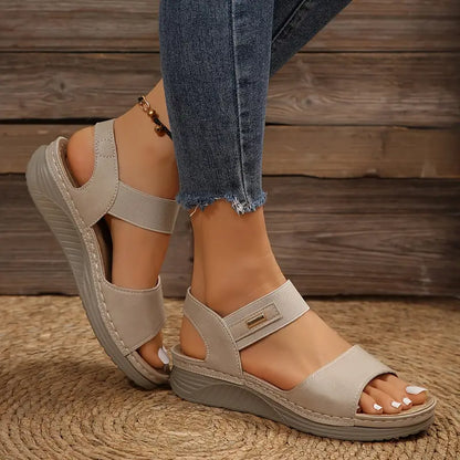 LIORA – CUSHIONED ORTHOPEDIC WEDGE SANDALS