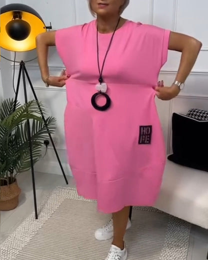 Cleo - Stylish Short Sleeved Dress