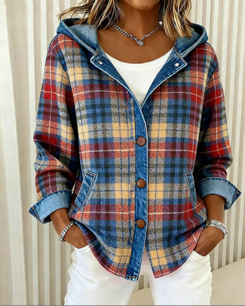 Blair® | Fashionable Checked Jacket with Hood