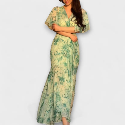 Lana - Stylish Floral V-Neck Dress