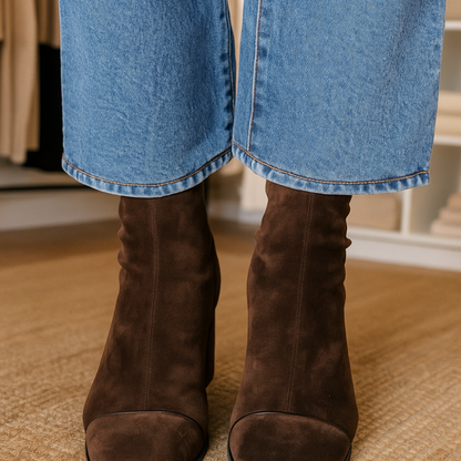 Victoria | Square toe heeled boots