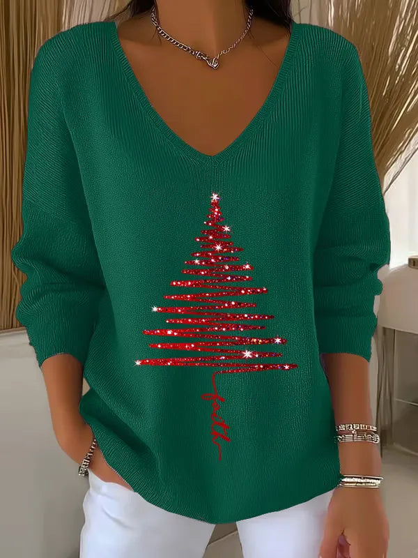 Rosie | Elegant Christmas Knit Top