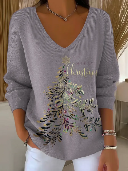Rosie | Elegant Christmas Knit Top