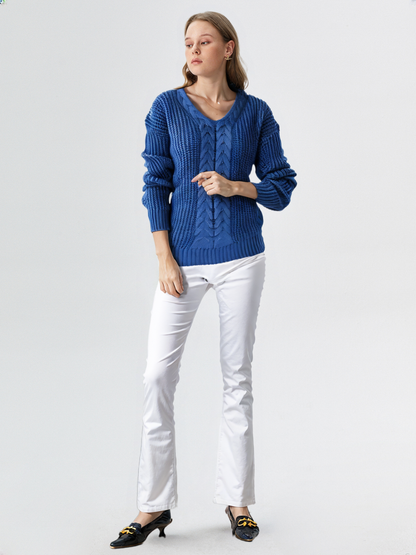 Oriana | Comfy V-Neck Sweater