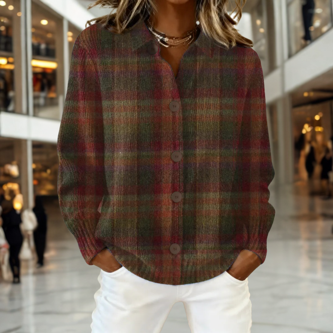 Reese™ - Rustic Plaid Cardigan