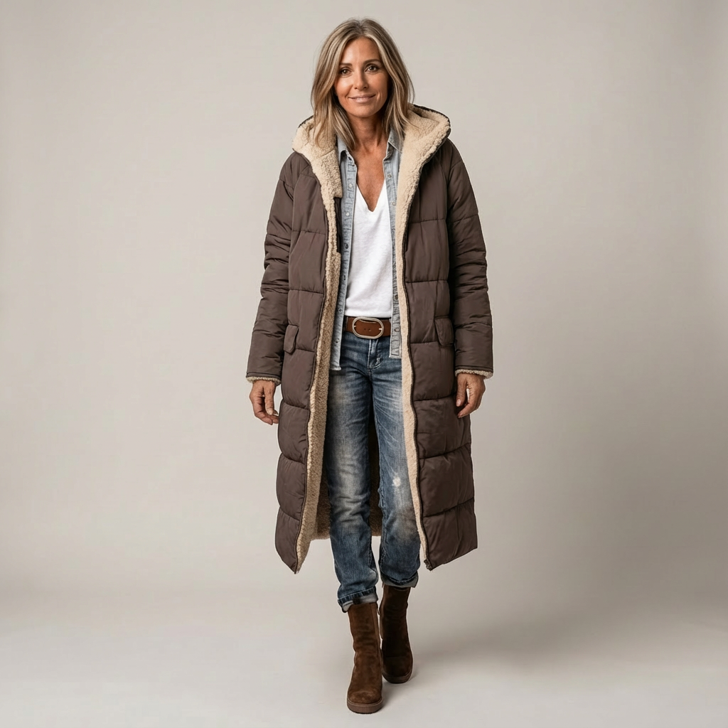 Amelia | Elegant Reversible Coat for Women