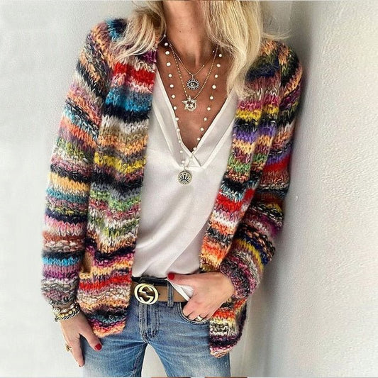 Amaya | Cozy Multicolor Cardigan