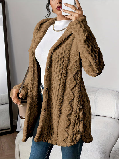 Velora | Soft Plush Hoodie Cardigan