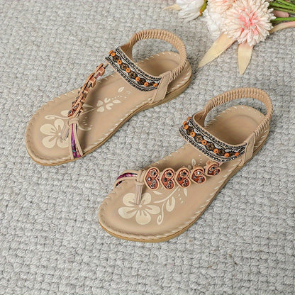 AVELINE – BEADED COMFORT SANDALS