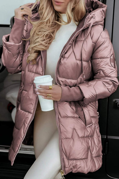 Lina | Long Warm Quilted Jacket