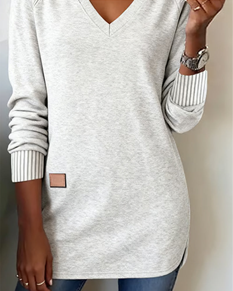 Blair® | Fashionable Sweatshirt with V-Neck
