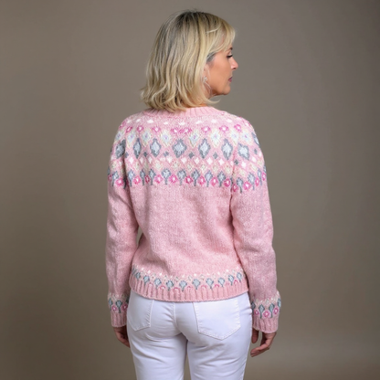 Blair & Mae - Cozy Pink Wool Cardigan