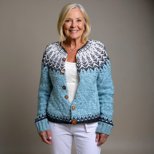 Blair & Mae - Retro Icelandic Wool Cardigan