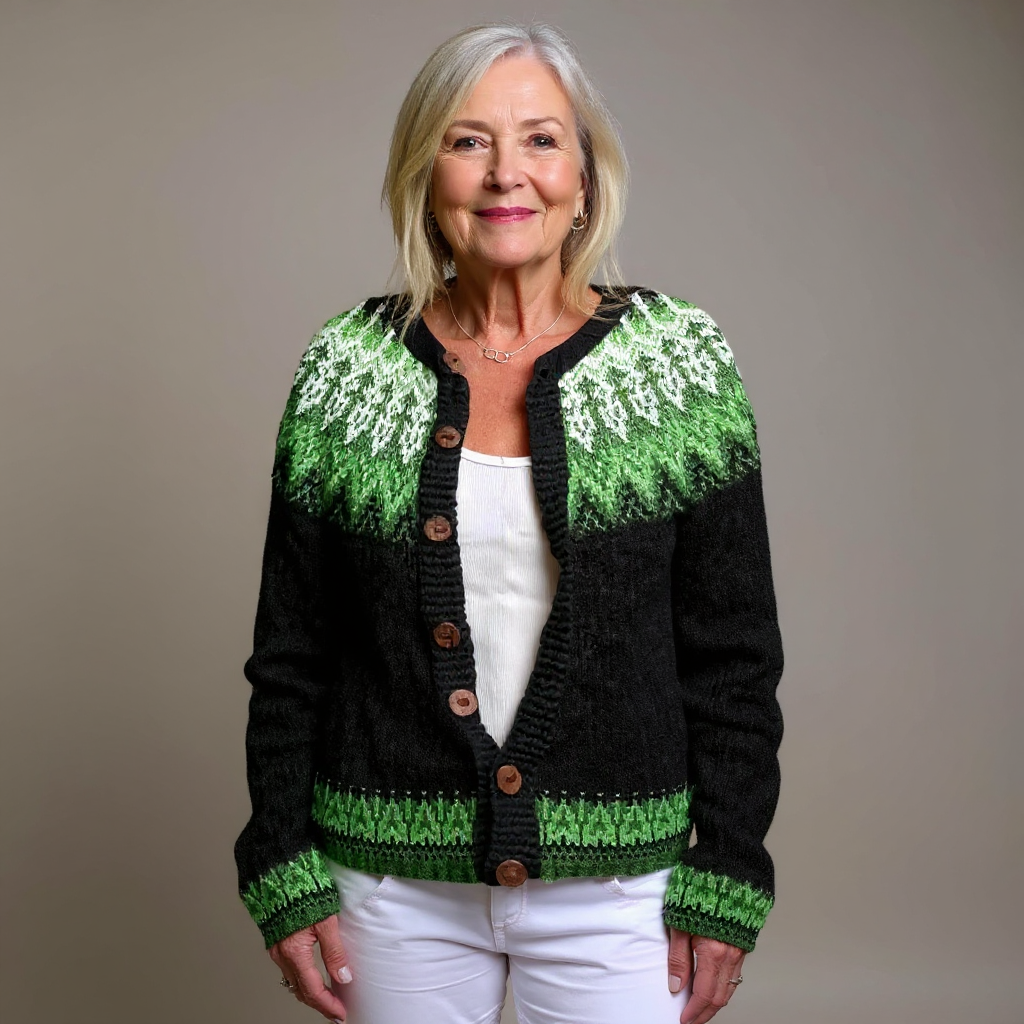 Blair & Mae - Retro Icelandic Wool Cardigan