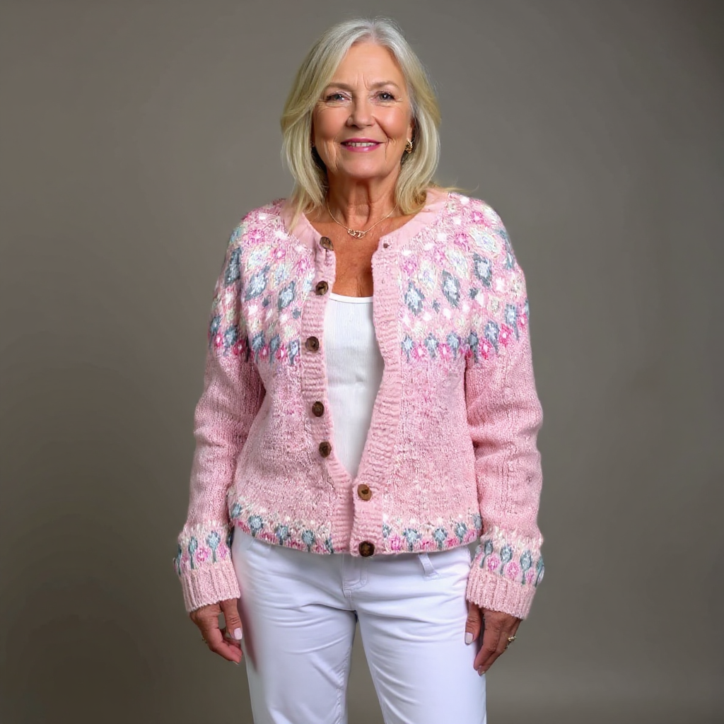 Blair & Mae - Cozy Pink Wool Cardigan
