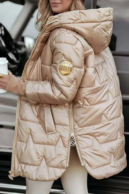 Lina | Long Warm Quilted Jacket